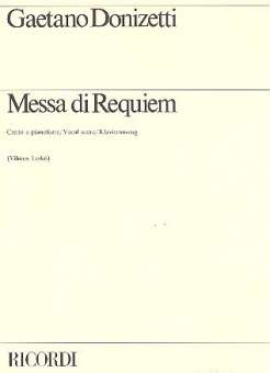 Messa di Requiem : Klavierauszug (en/la)