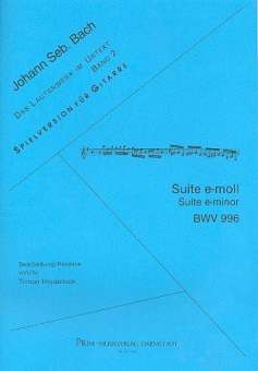 Suite e-Moll BWV996 : für Gitarre
