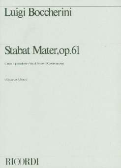 Stabat mater op.61 für Soli (SST),