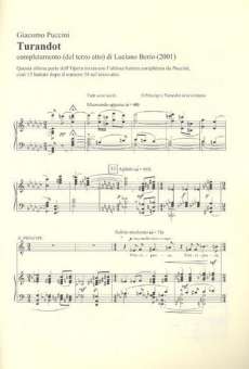 Turandot completamento del terzo atto di L. Berio :