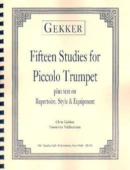 15 Studies : for piccolo trumpet