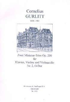 Miniaturtrio G-Dur op.200 Nr.2 : für Klavier, Violine