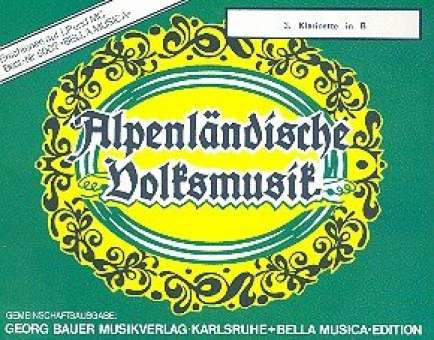 Alpenländische Volksmusik - 05 Klarinette 3 Bb