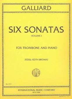 6 Sonatas vol.1 : for trombone
