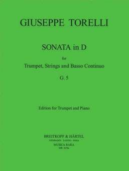 Sonate D-Dur G5 für Trompete, Streicher