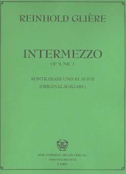Intermezzo op.9,1 : für Kontrabaß und