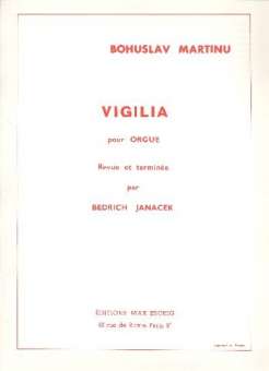 Vigilia : pour orgue