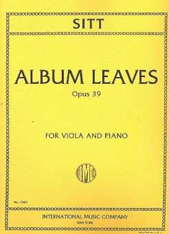 Album Leaves op.39 : for viola and