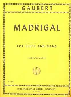 Madrigal : for flute and piano