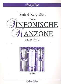 Sinfonische Kanzone Nr.3 op.85,3 : für