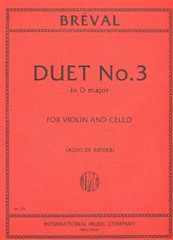 Duet no.3 D major : for violin and