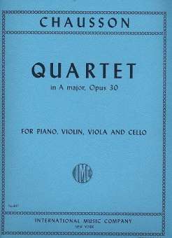Quartet A major op.30 : for piano