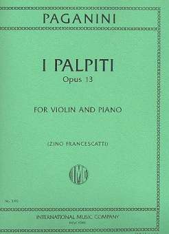I palpiti op.13 : for violin and piano