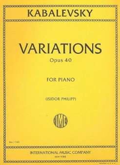 Variations op.40 : for piano