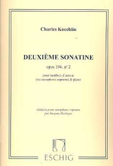 Sonatine op.194,2 : pour hautbois d'amour