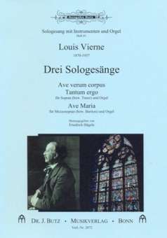 3 Sologesänge : für Gesang und Orgel