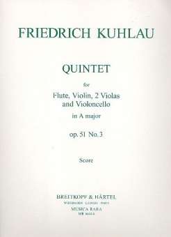 Quintett A-Dur op.51,3 : für