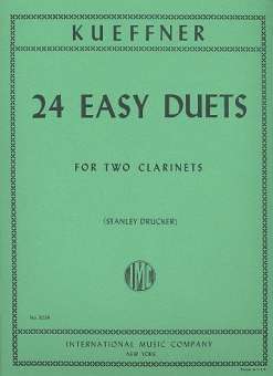 24 easy Duets : for 2 clarinets