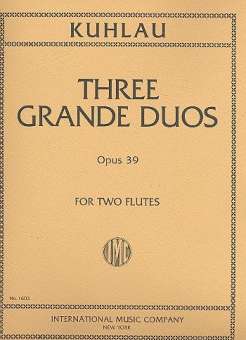 3 grande duos op.39 : for 2 flutes