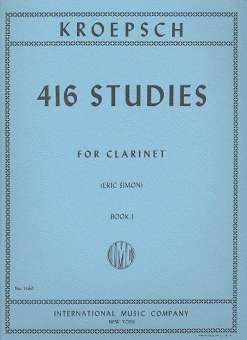 416 Studies vol.1 (nos.1-167) : for clarinet