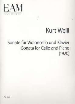 Sonata : for cello and piano