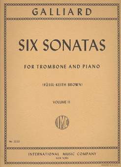 6 Sonatas vol.2 : for trombone