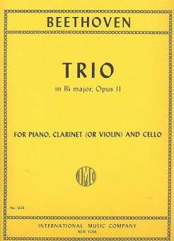 Trio B flat major op.11 for piano, clarinet (violin) and cello