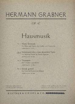 Variationen über einen deutschen Tanz von Melchior Franck op.47,2