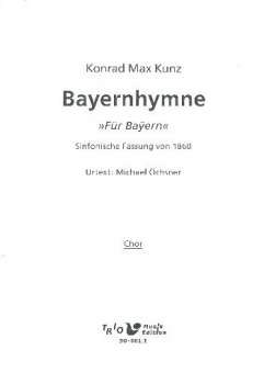 Bayernhymne (sinfonische Fassung 1860 ) :