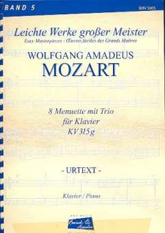 8 Menuette und Trio KV315g :