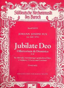 Fux, Johann Joseph : Jubilate Deo