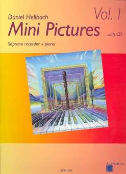Mini Pictures Vol. 1 - Sopranblockflöte und Klavier - Buch + CD
