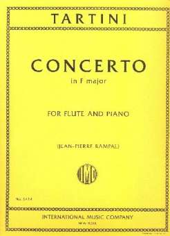 CONCERTO F MAJOR : FOR FLUTE AND PIANO