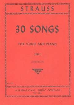 30 Songs : for high voice and
