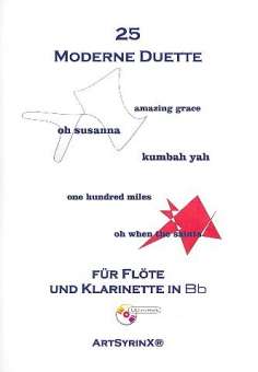 25 moderne Duette (+CD) für Flöte und Klarinette