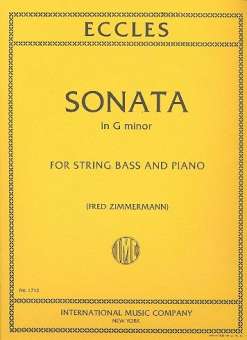 Sonata g minor for double bass and piano