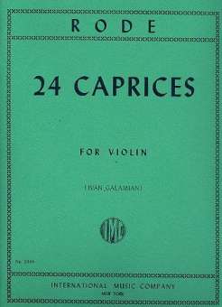 24 Caprices : for violin