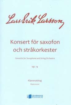Concerto op.14 for alto saxophone and string