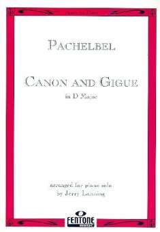 Canon and Gigue D major : for piano