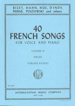 40 French Songs vol.2 : for high