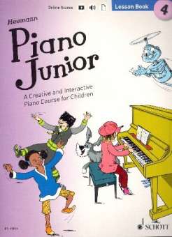 Piano junior - Lesson Book vol.4 (+Online Audio Download) :