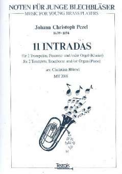 11 Intradas : for 2 trumpets and