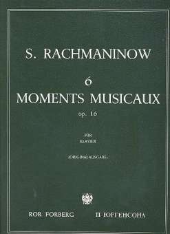 6 moments musicaux op.16 :