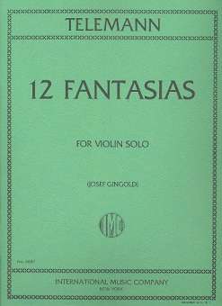 12 Fantasias : for violin solo