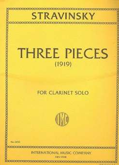 3 Pieces : for clarinet