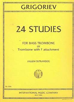 24 Studies : for bass trombone or