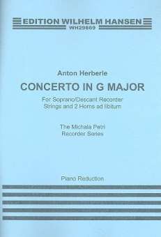 Concerto G major : for descant