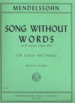 Song without Words in D major :