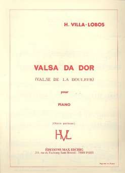 Valsa da dor : pour piano