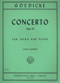 Concerto in F Major op.40 for horn and